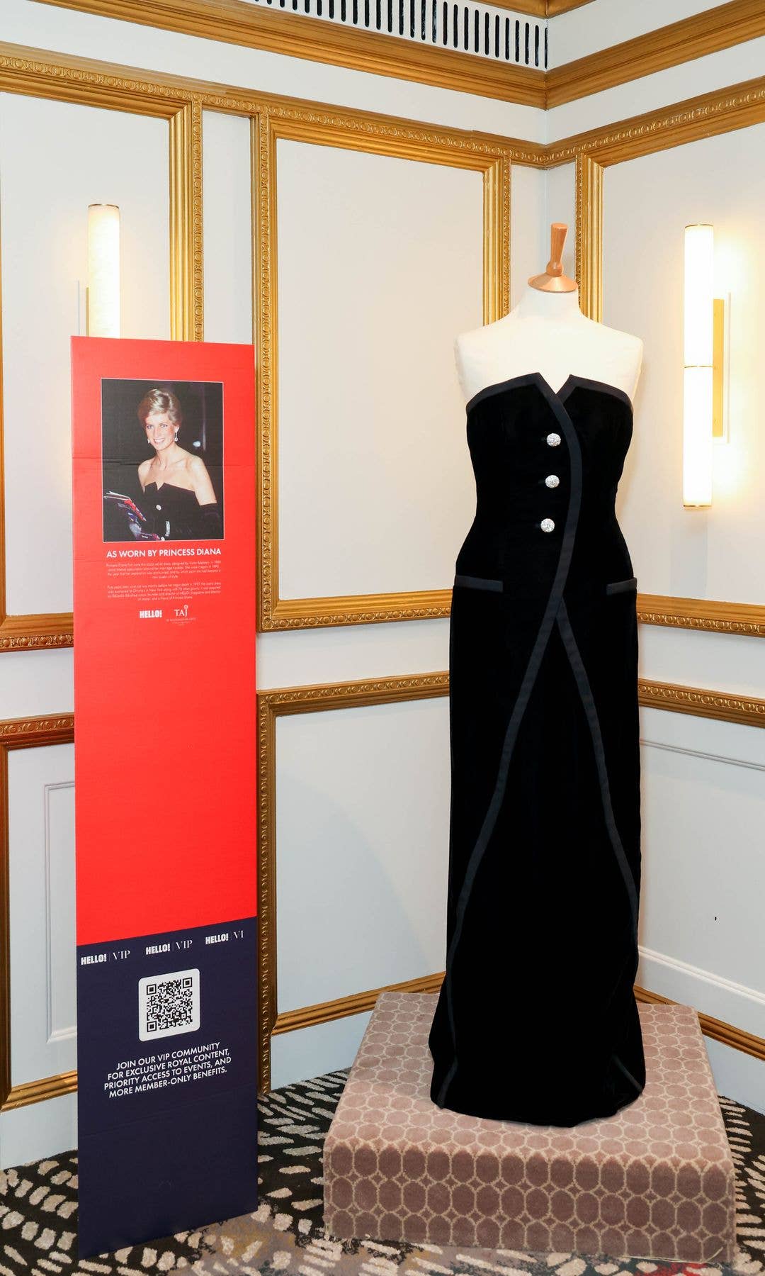 Princess Diana first wore this dress by Victor Edelstein in 1989, amid intense rumours of trouble in her marriage