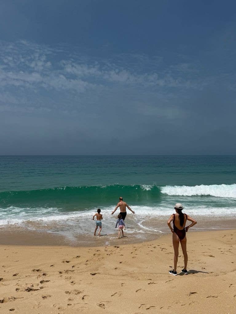 Meghan Markle and her family on the beach