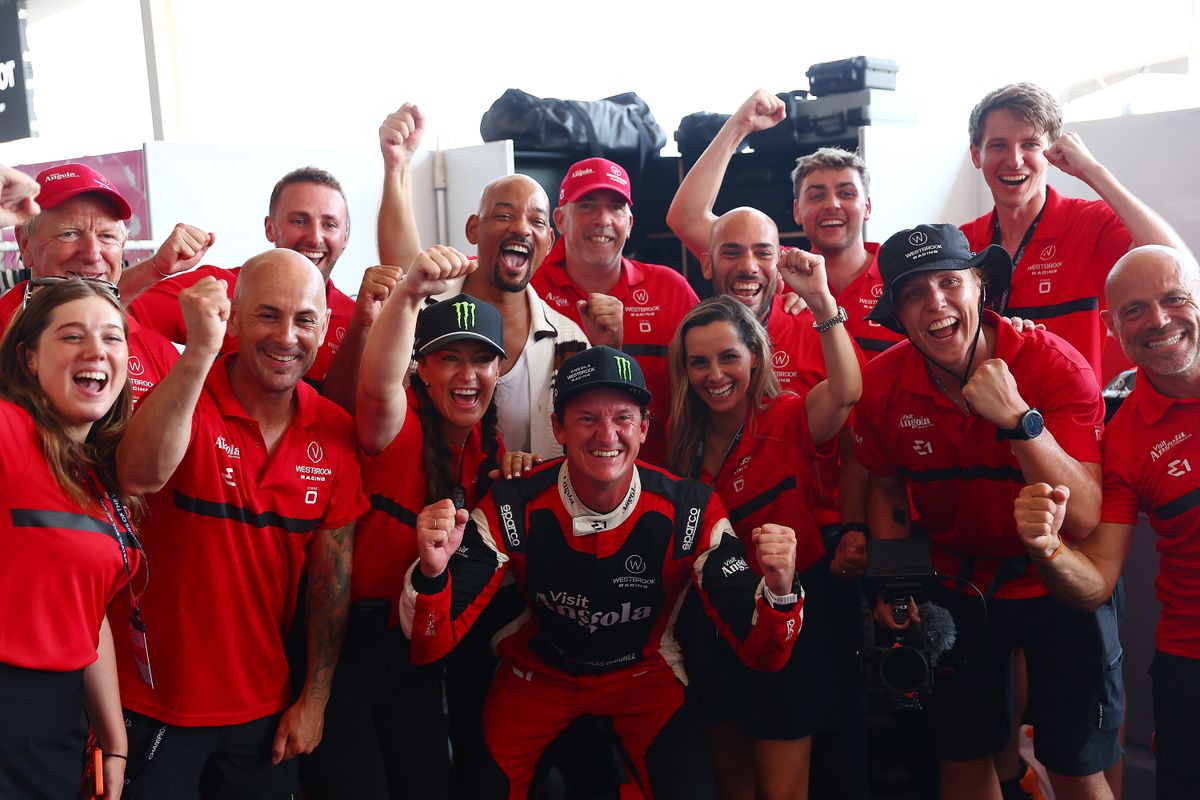 Winning energy on the French Riviera. Team owner Will Smith joins drivers Sara Price and Lucas Ordóñez to celebrate Westbrook Racing’s triumphant performance in the Monaco paddock.