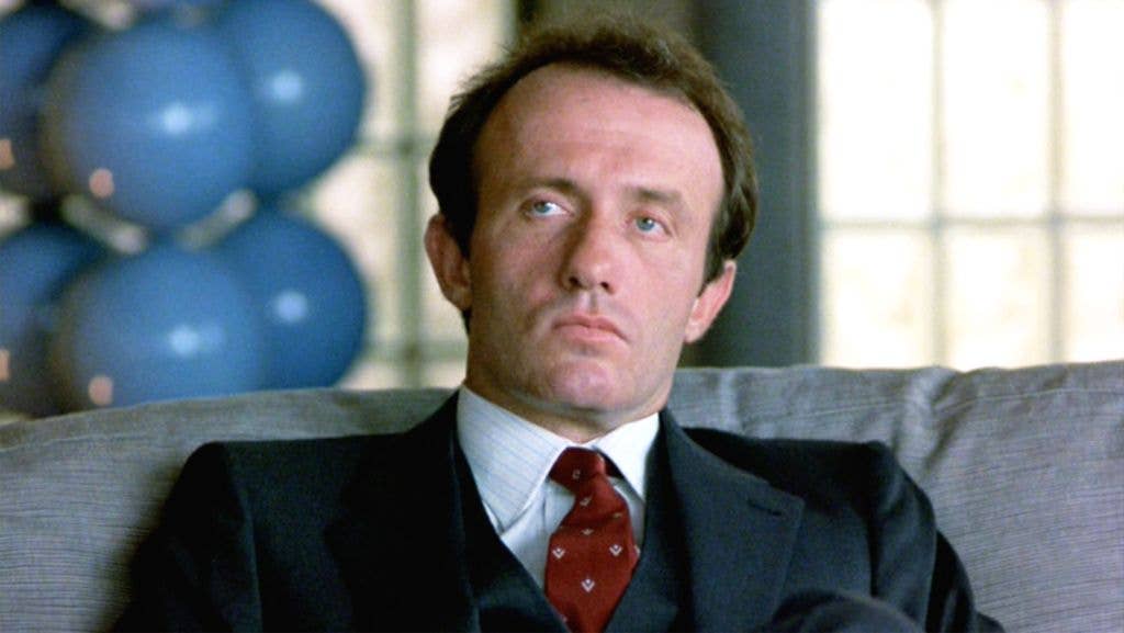 The movie "Beverly Hills Cop", directed by Martin Brest. Seen here, Jonathan Banks as Zack. Initial theatrical release December 5, 1984. 