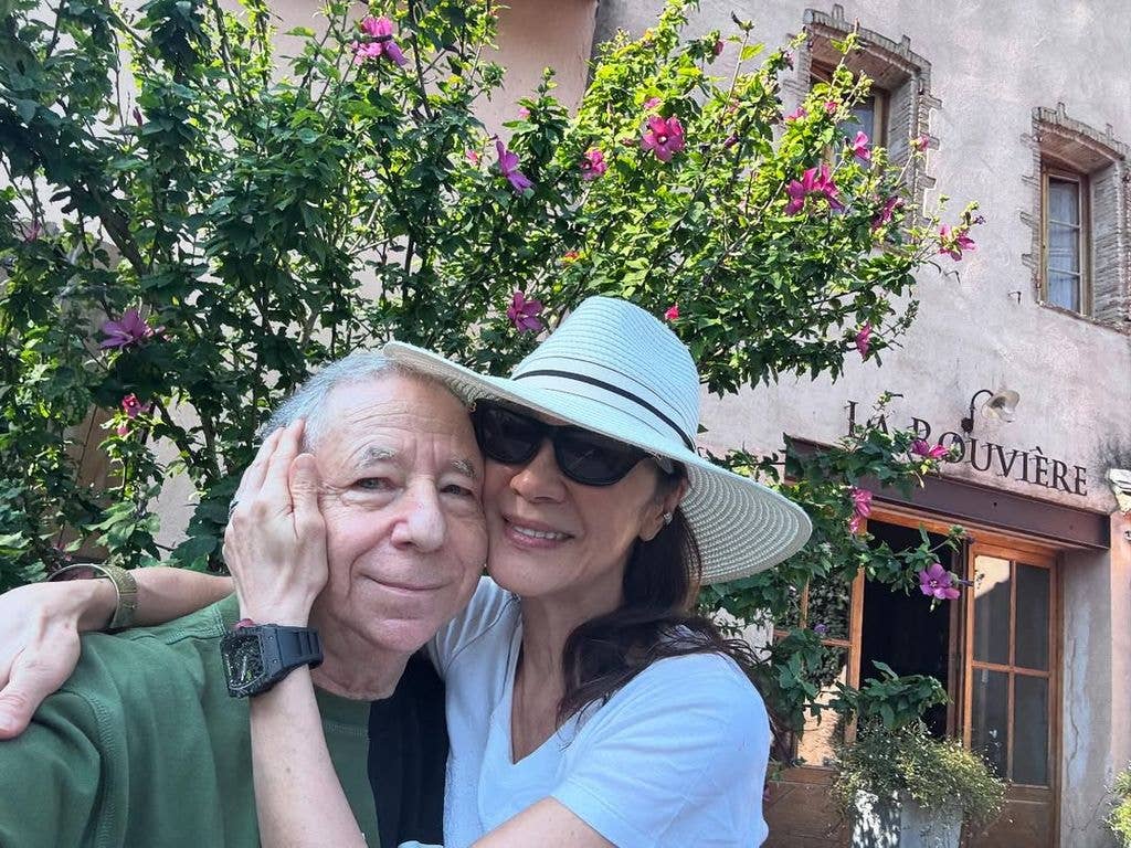 Michelle lovingly embraced Jean in the picture