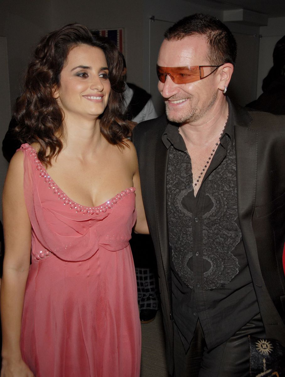 Penelope Cruz and Bono circa 2007