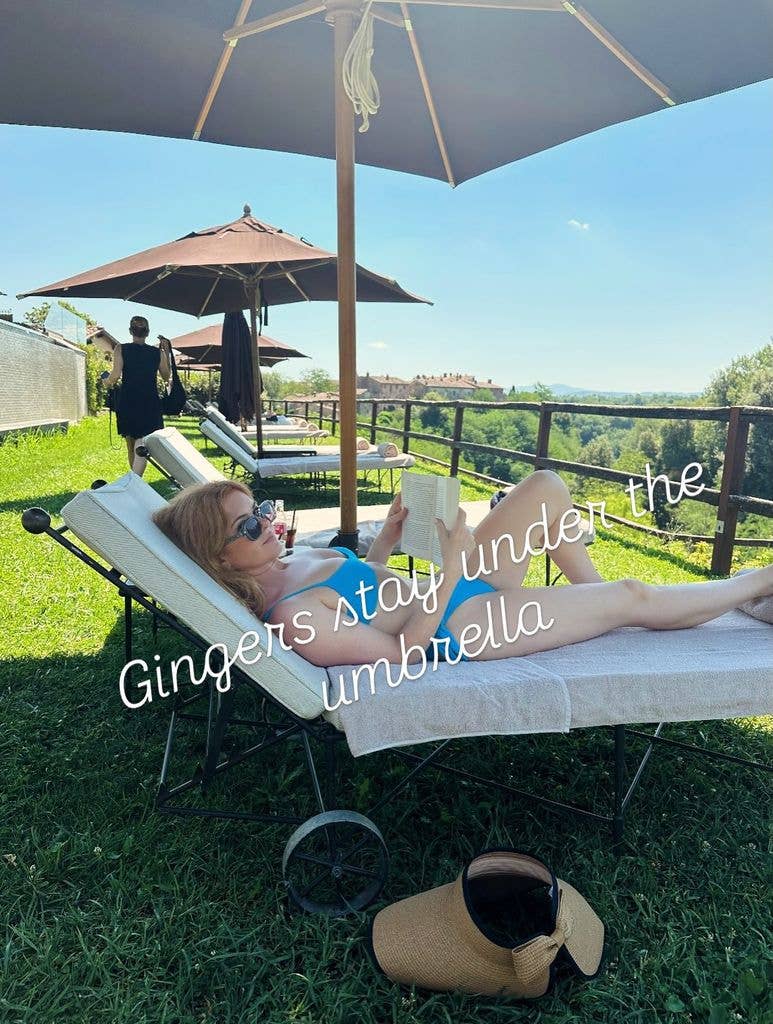 The star got some downtime in as well