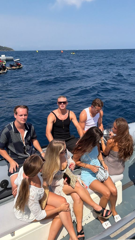 Haaland and a select group of friends celebrated his birthday on a yacht