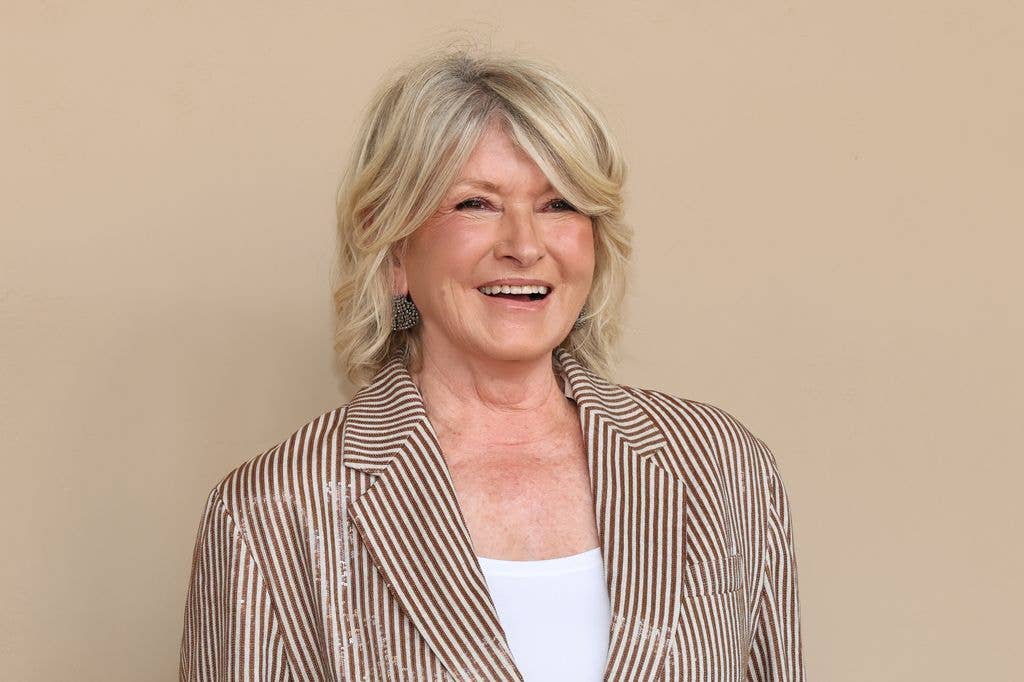 martha stewart striped blazer