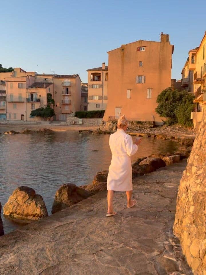 Pamela Anderson walks the streets of Saint-Tropez, shared on Instagram