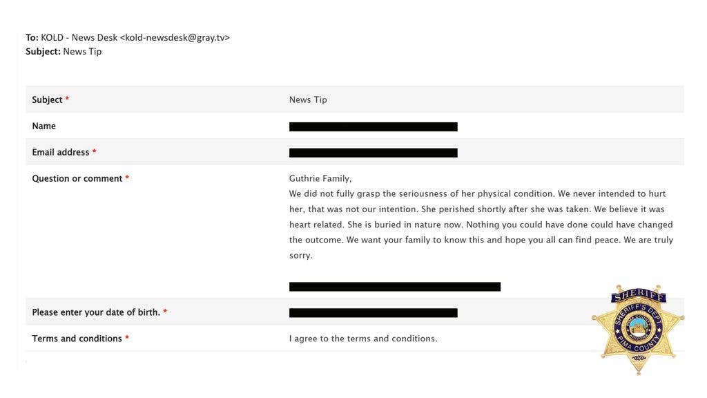 Ransom letter sent on February 6 for Nancy Guthrie