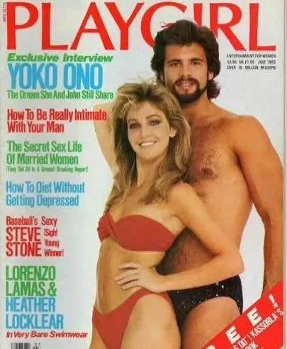 heather locklear lorenzo lamas playgirl cover 1983