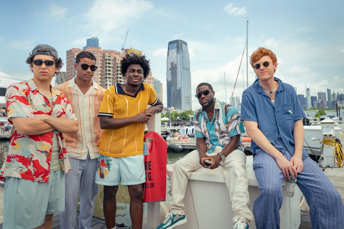 Marcello Hernandez as Nick, Mason Gooding as Mason, Kam Patterson as Freshman, Kevin Hart as Joe, and Ben Marshall as Hunter