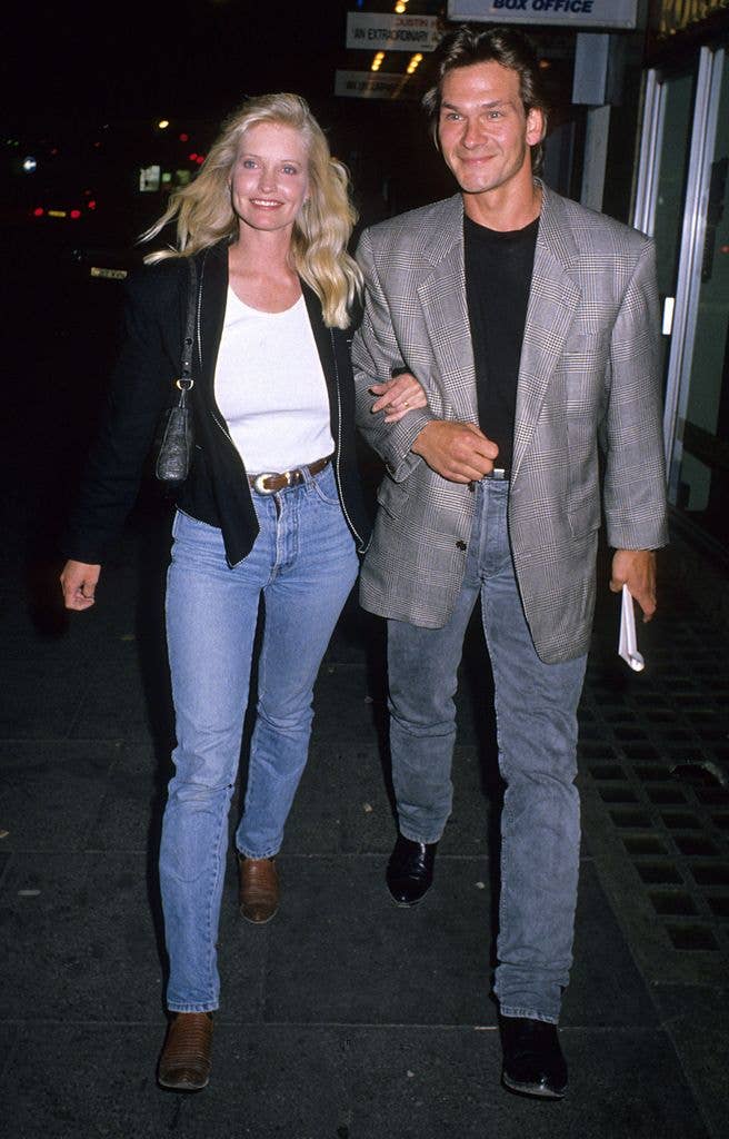 Patrick Swayze and wife Lisa.