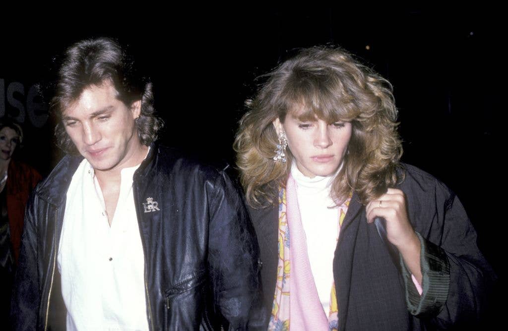 Eric Roberts and Julia Roberts in 1986 