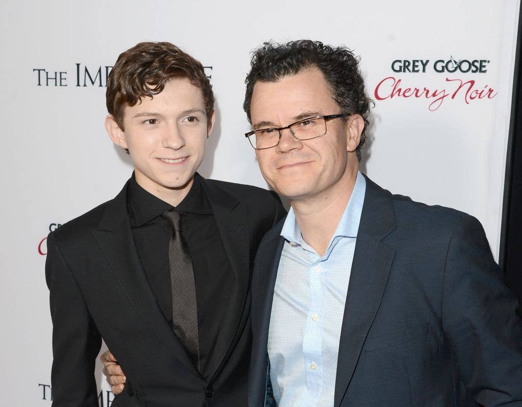 Tom and Dominic Holland at the premiere of a film