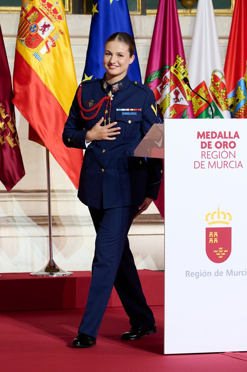 Princess Leonor earns honors from all three branches of Spain's armed forces.