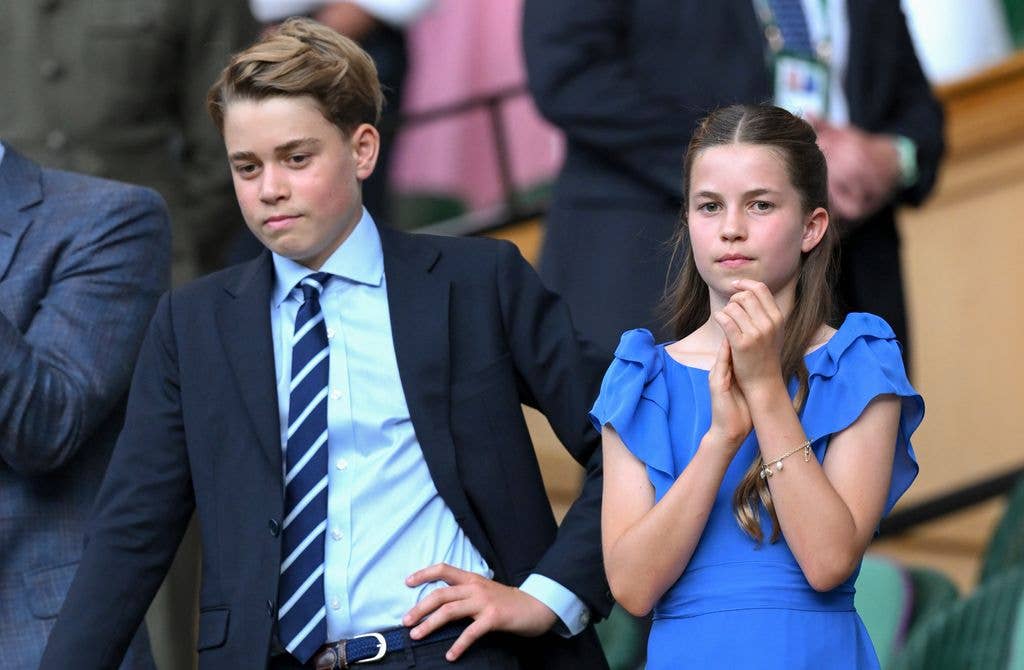 The Wales family enjoyed a day together on Centre Court as royal fans admired George's remarkable growth