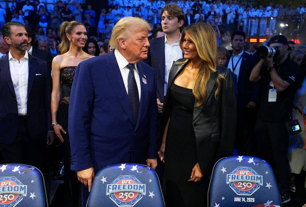 President Donald J. Trump and wife Melania in June 2026