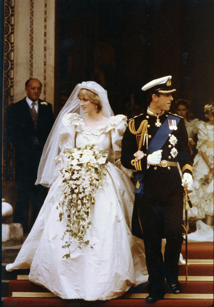 Then-Prince Charles and Lady Diana Spencer married at St. Paul's Cathedral in London on July 29, 1981, in one of the most-watched royal weddings in history.