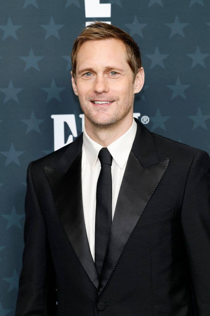 Alexander Skarsgard in black suit at the 31st Annual Critics Choice Awards