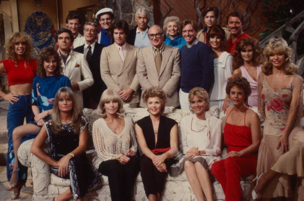 Peter with the cast of the ABC TV movie Malibu