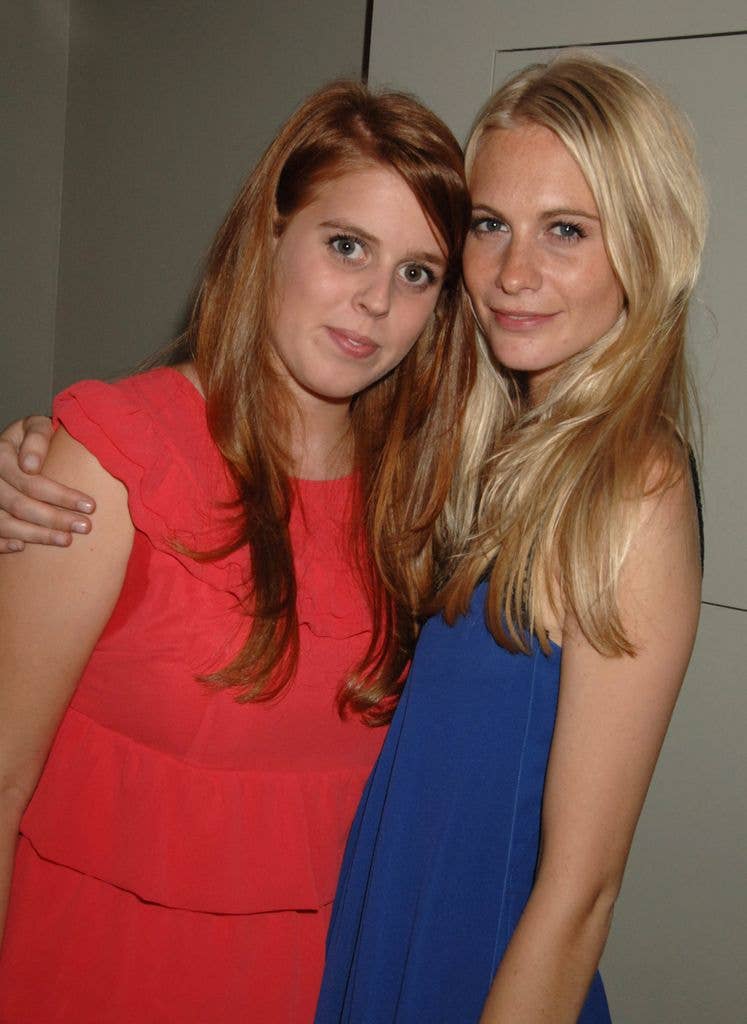 Beatrice posed with her friend Poppy Delevigne