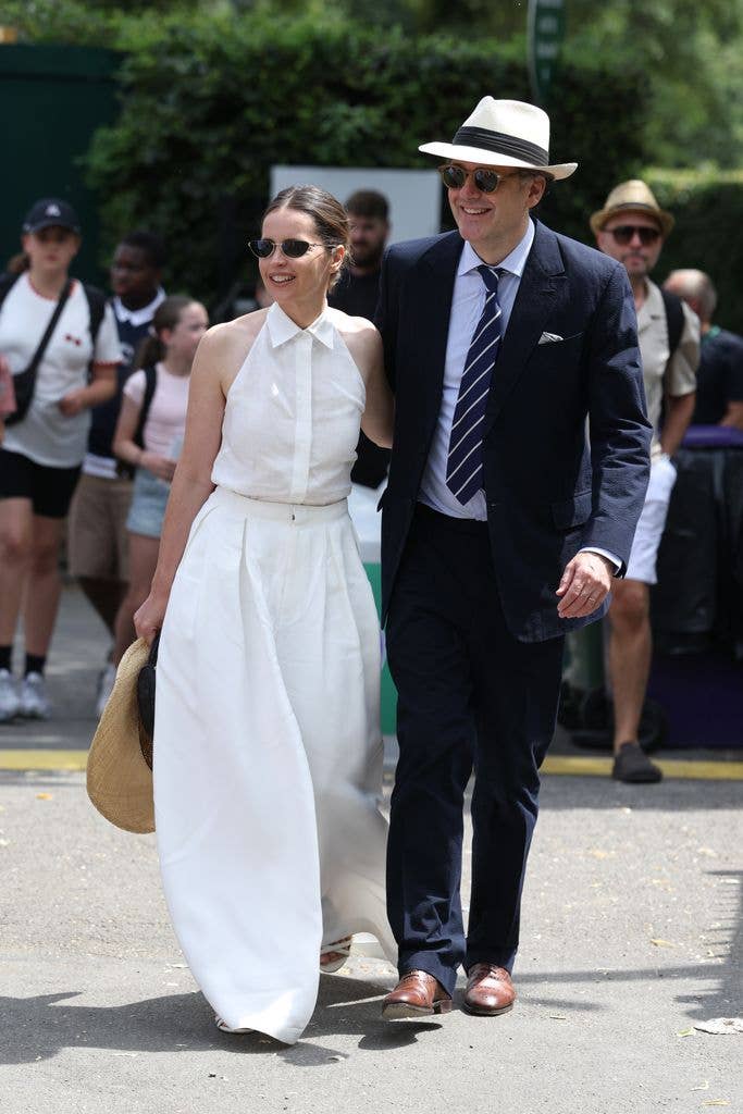 Felicity Jones attends day twelve of the 2026 Wimbledon Tennis Championships