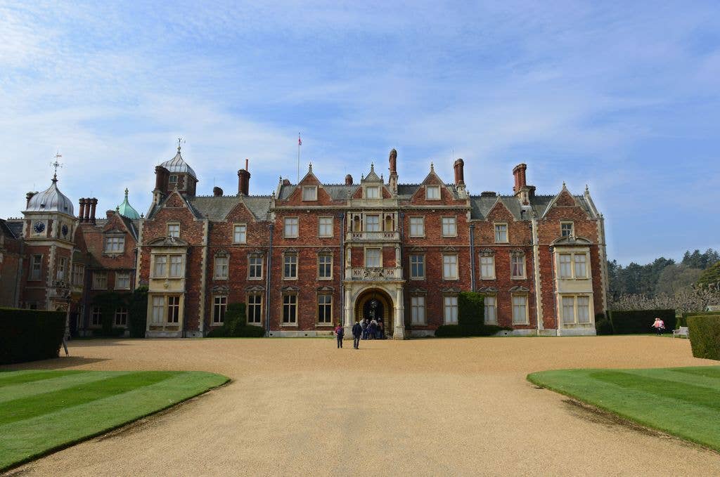 A view of Sandringham House