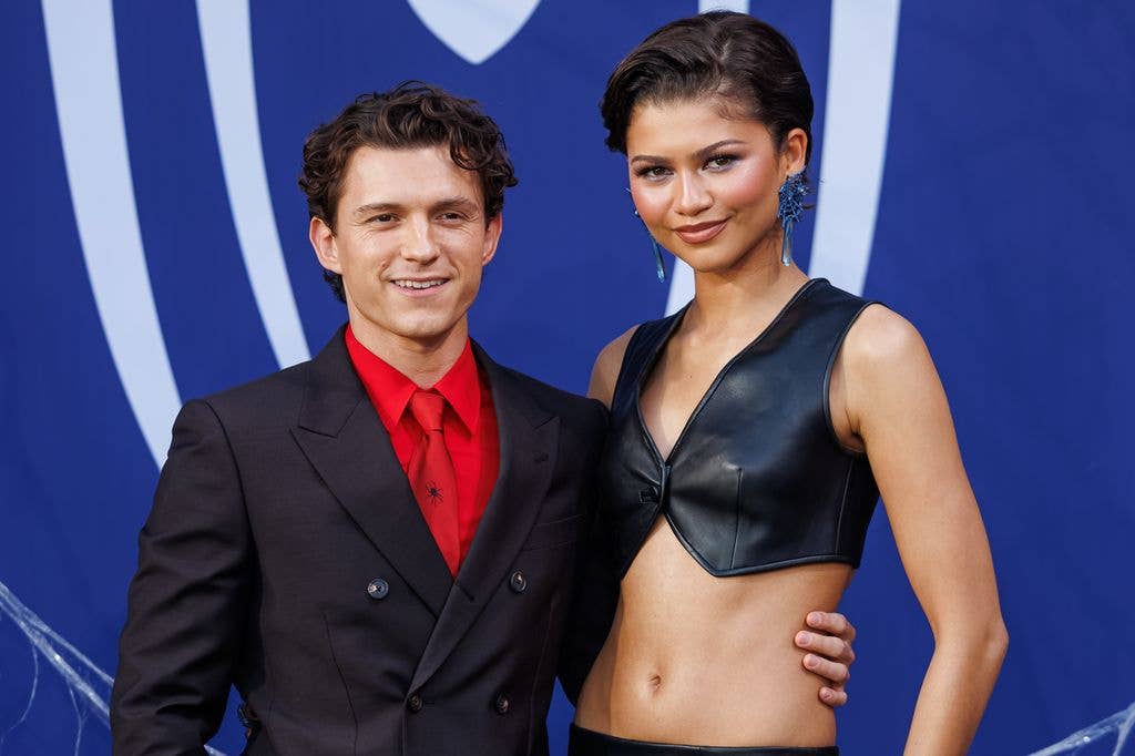 Tom Holland and Zendaya attend the German Fan Event for "Spider-Man: Brand New Day" at Uber Platz on June 22, 2026 in Berlin, Germany.