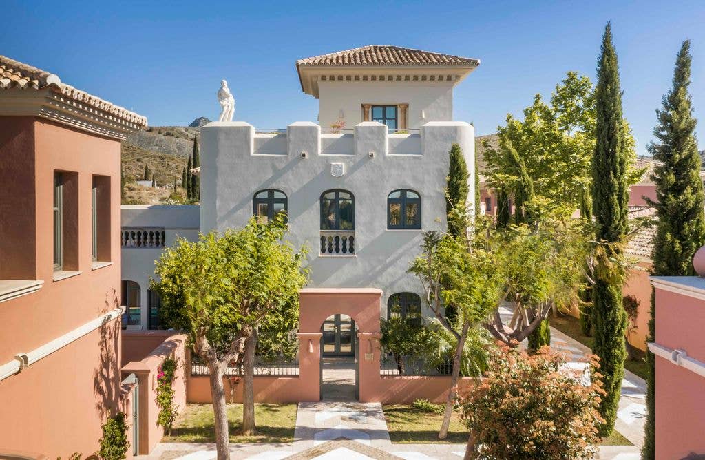 The villa is a an exclusive three-storey private residence