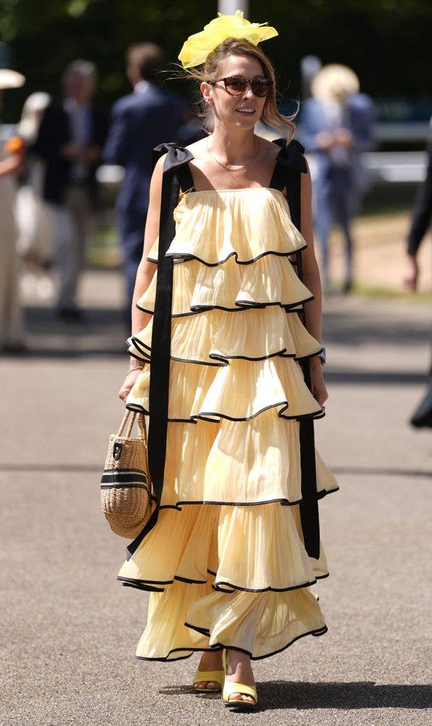 A racegoer arrives for day two of the Qatar Goodwood Festival at Goodwood Racecourse, Chichester. Picture date: Wednesday July 29, 2026. (Photo by Andrew Matthews/PA Images via Getty Images)