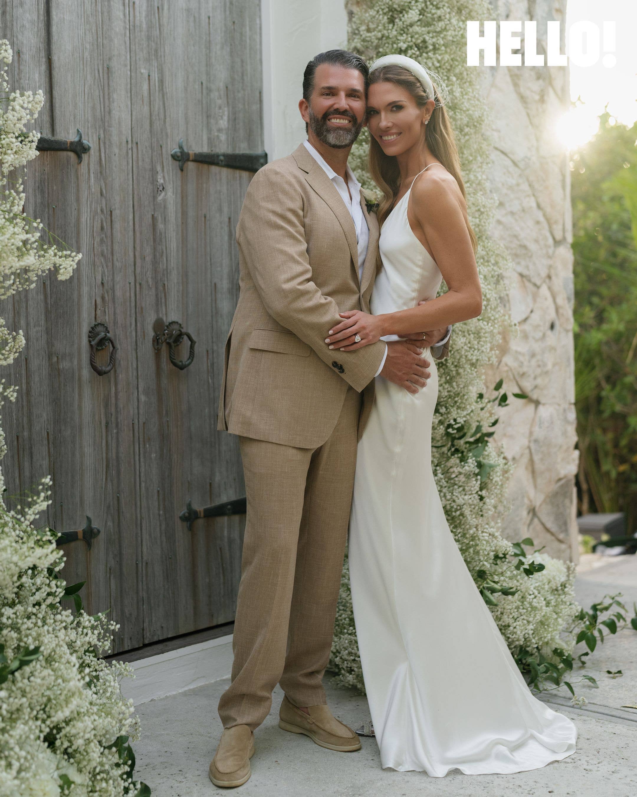 Bettina wore an elegant slip dress by Safiyaa for the chapel ceremony
