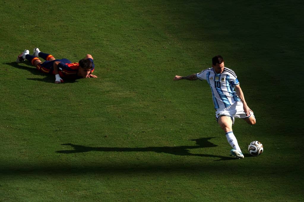 Lionel Messi in action during the FIFA World Cup 2026 Final match