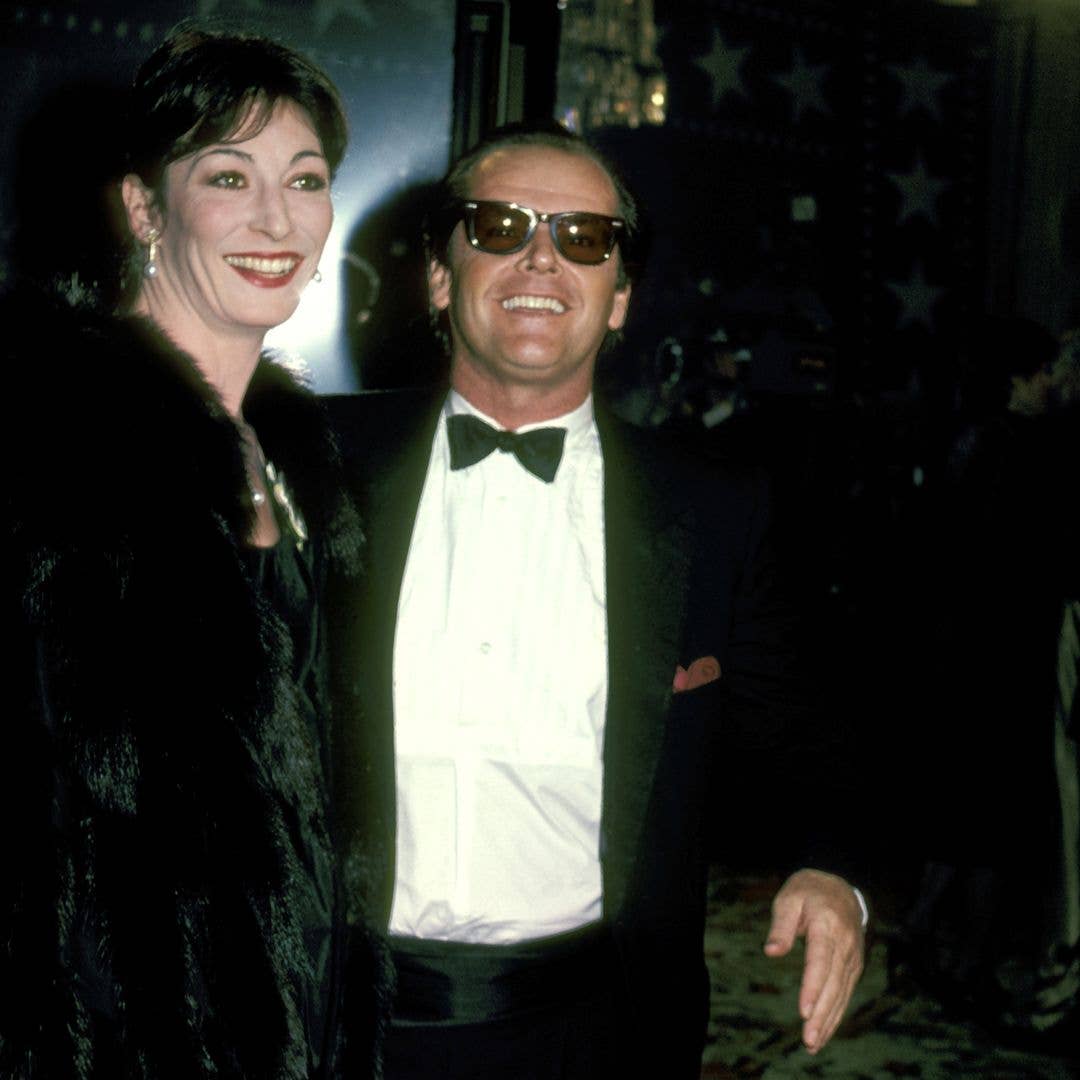 Anjelica Huston and Jack Nicholson during American Film Institute Gala Tribute to John Huston at Beverly Hilton Hotel in Beverly Hills, CA, United States