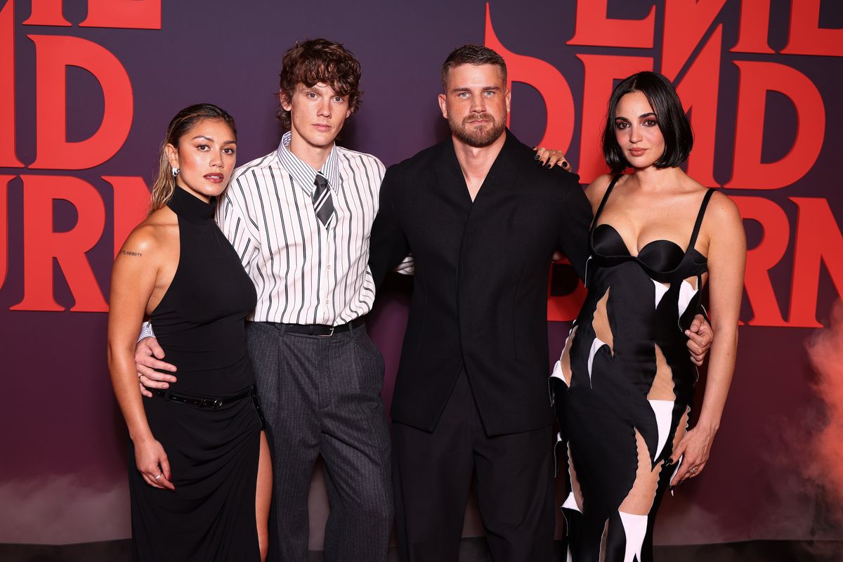 The cast of Evil Dead Burn joined director Sébastien Vaniček at the film's premiere ahead of its theatrical release.
