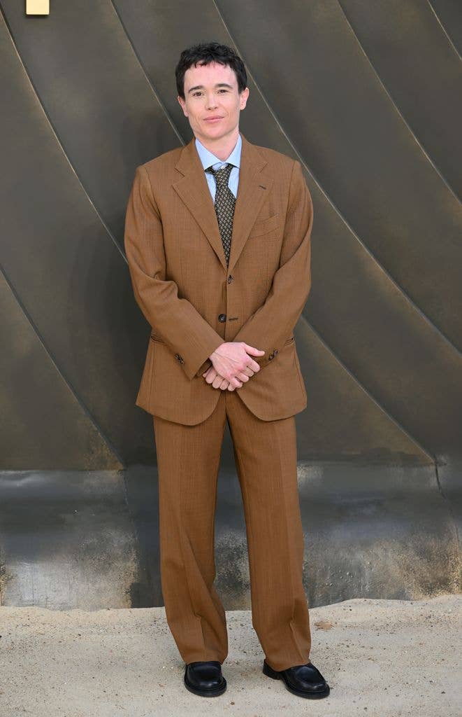 elliot page brown suit the odyssey