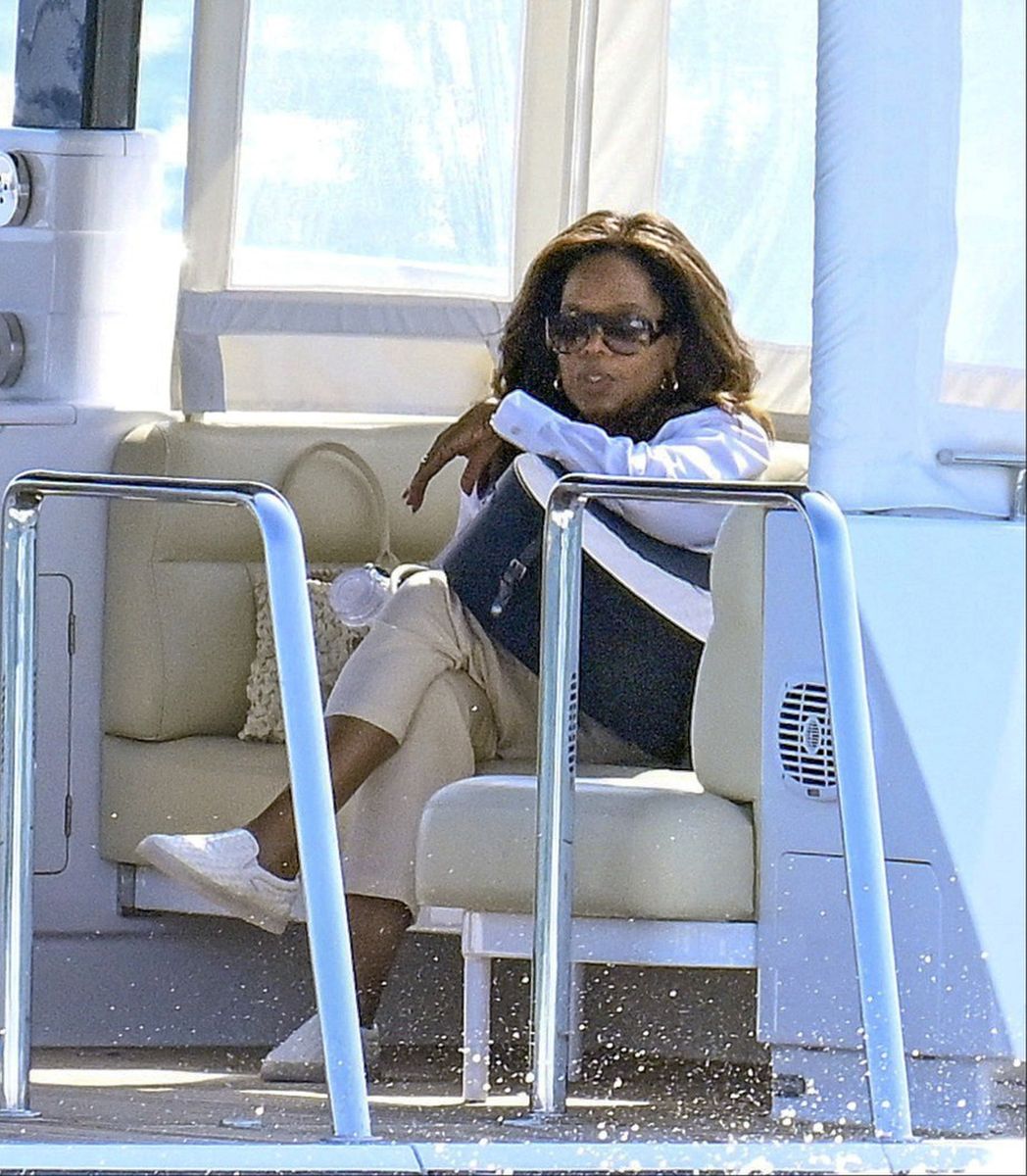 Oprah Winfrey during her European vacation