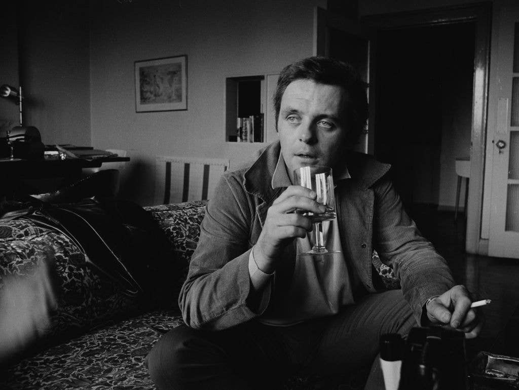 anthony hopkins drinking old phot