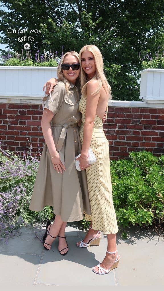Ivanka and Tiffany were match-ready in chic sundresses