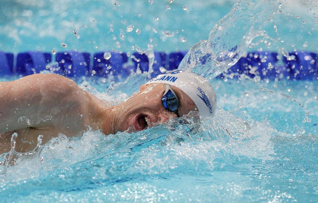 Sean McCann swimming