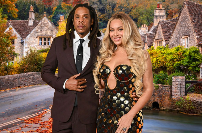Jay-Z and Beyonce in the Cotswolds