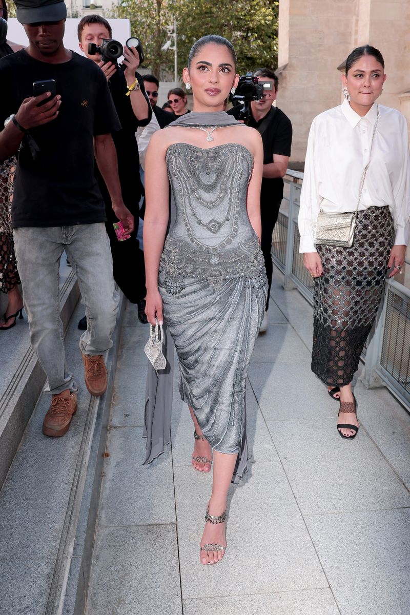 Ambani carried one of the world's rarest handbags, the Hermès Birkin Sac Bijou.