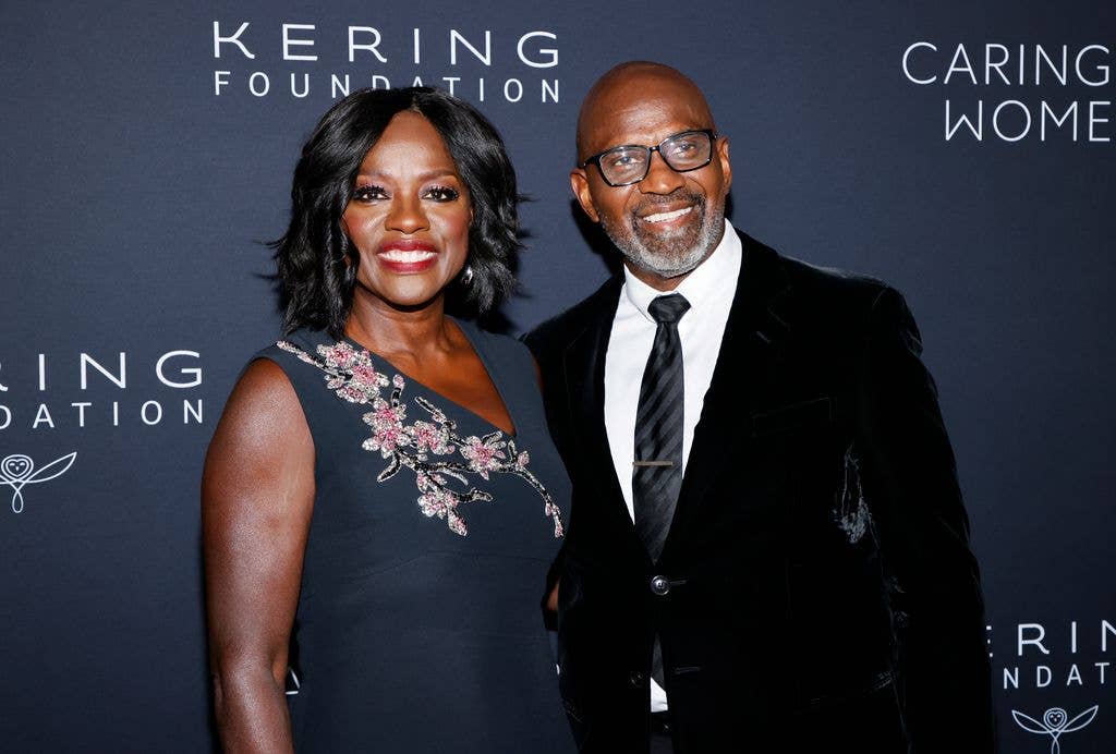 Viola Davis and Julius Tennon at Kering's 3rd Annual Caring For Women Dinner held at The Pool on September 9, 2024 in New York City. 