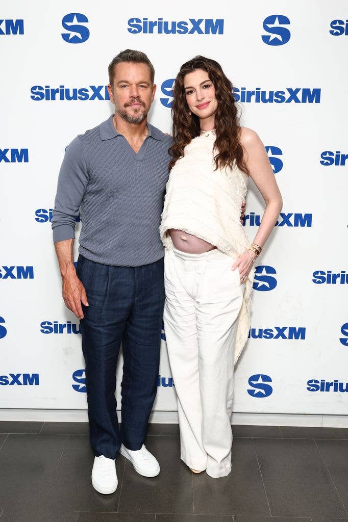 A photo of Anne Hathaway and Matt Damon