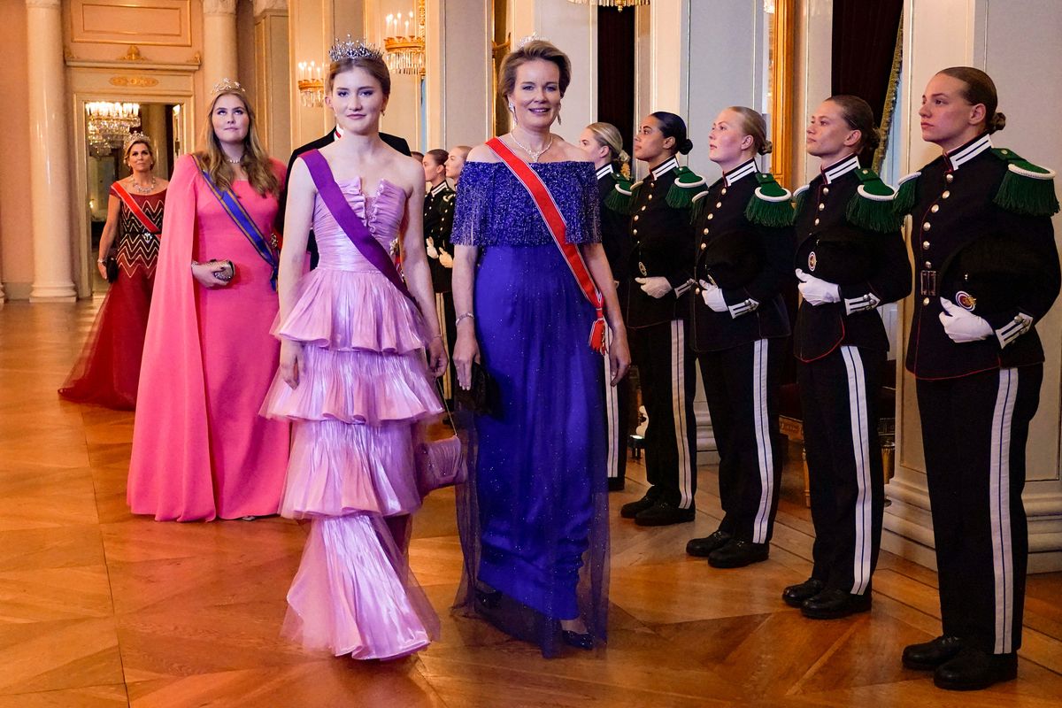 Princess Elisabeth and Queen Mathilde of Belgium
