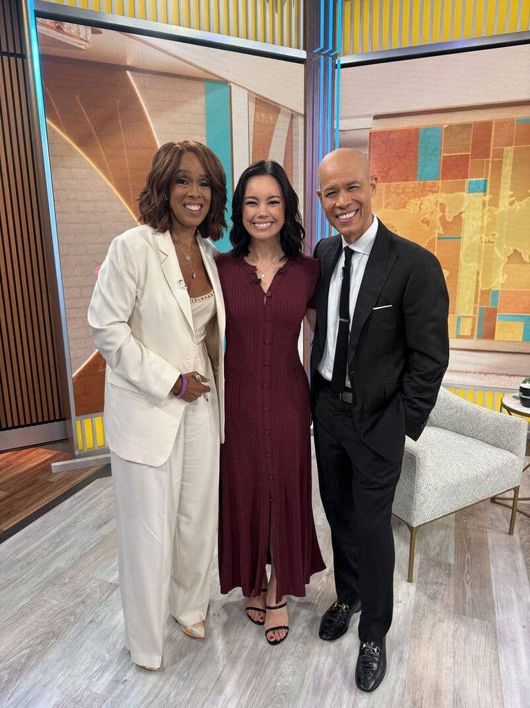 Gayle King, Jo Ling Kent, and Vladimir Dauthers