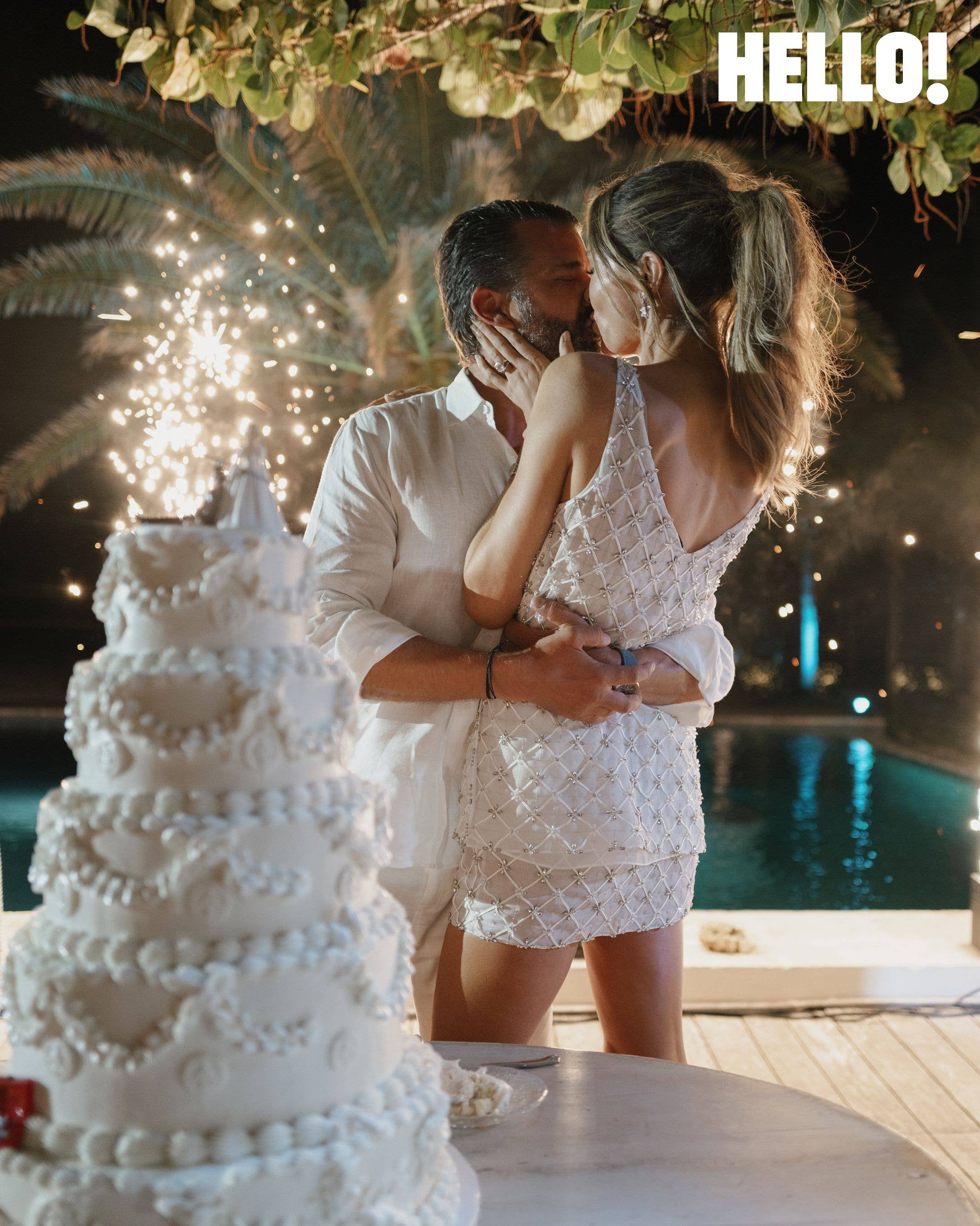 Two cakes from Sweet Stacy's Palm Beach were cut over the course of the wedding weekend