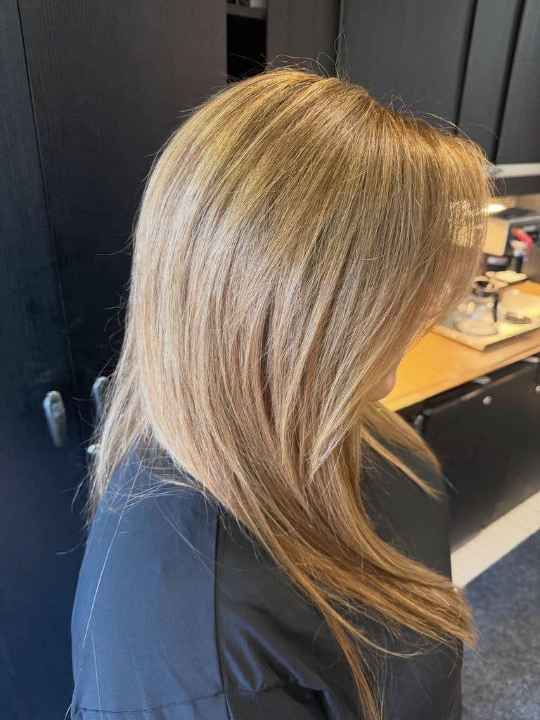 Carnie Wilson shows off her color and extensions from Syndicate Salon