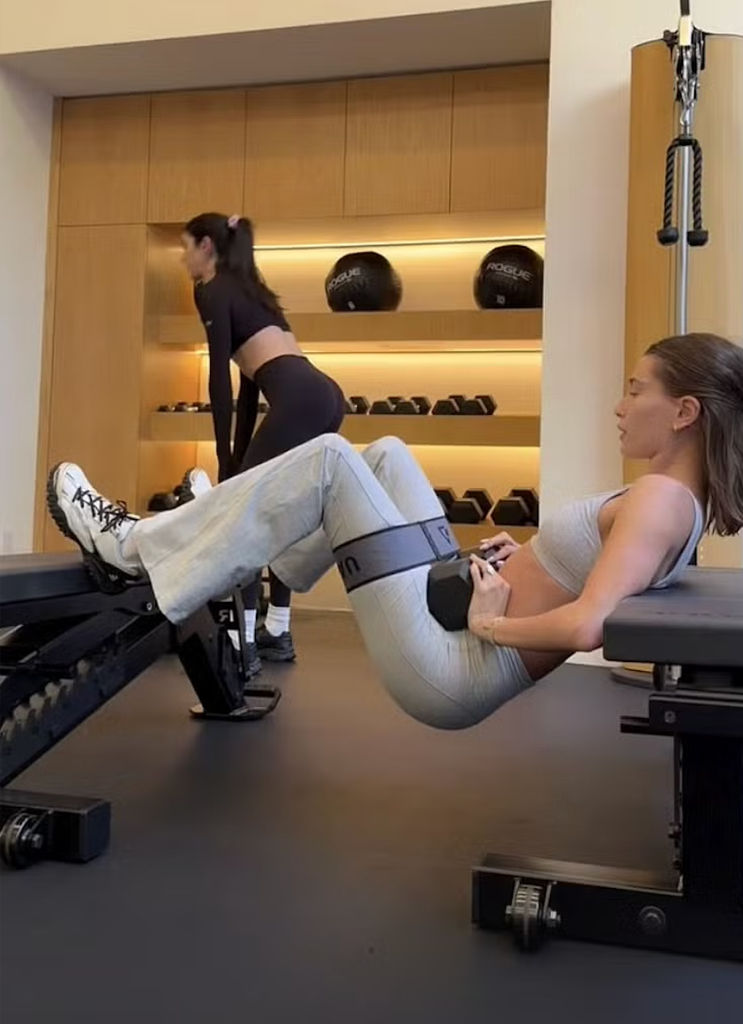 hailey bieber workout kirsty godso