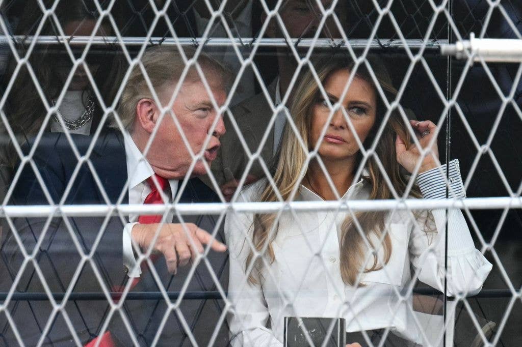 donald melania trump talking