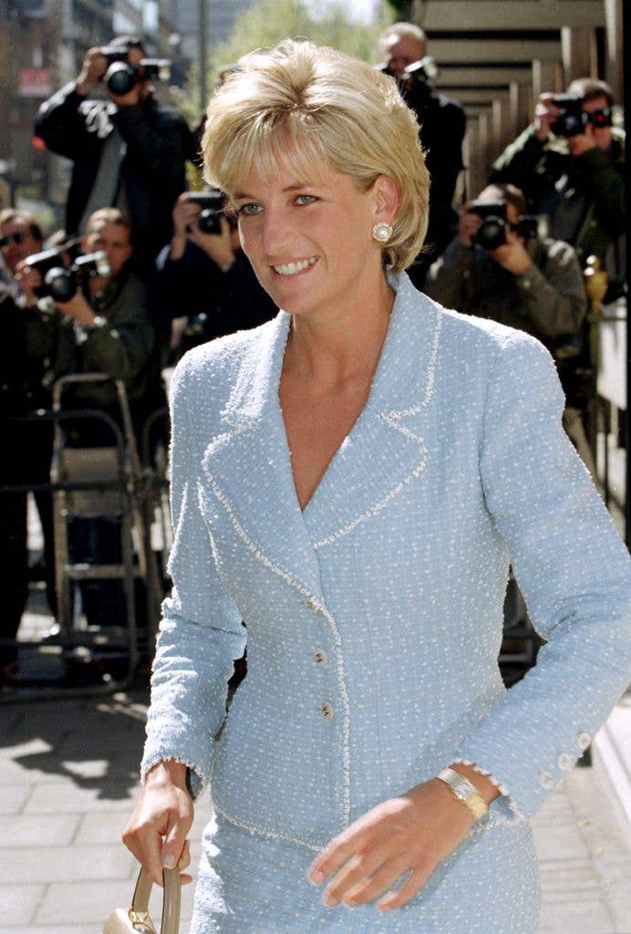 Diana, The Princess Of Wales Visits The British Lung Foundation In London. 