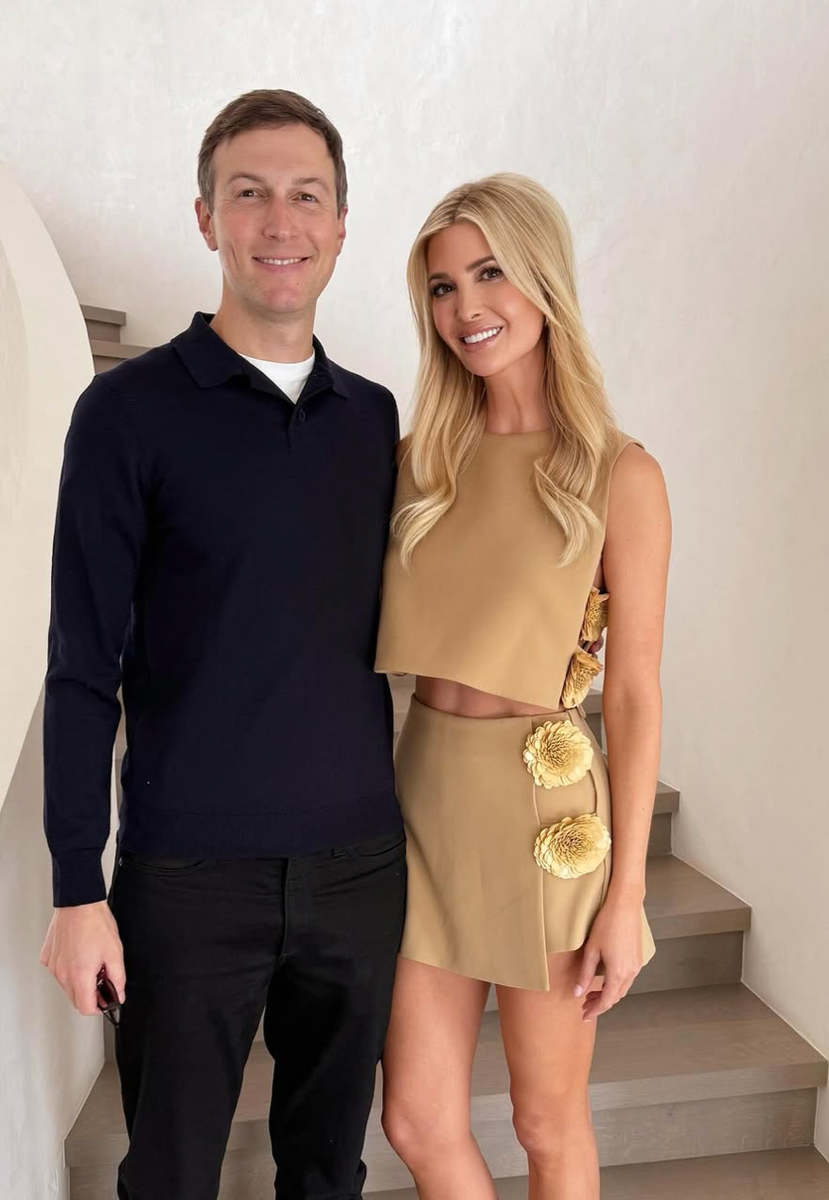 Ivanka Trump and Jared Kushner during Miami F1