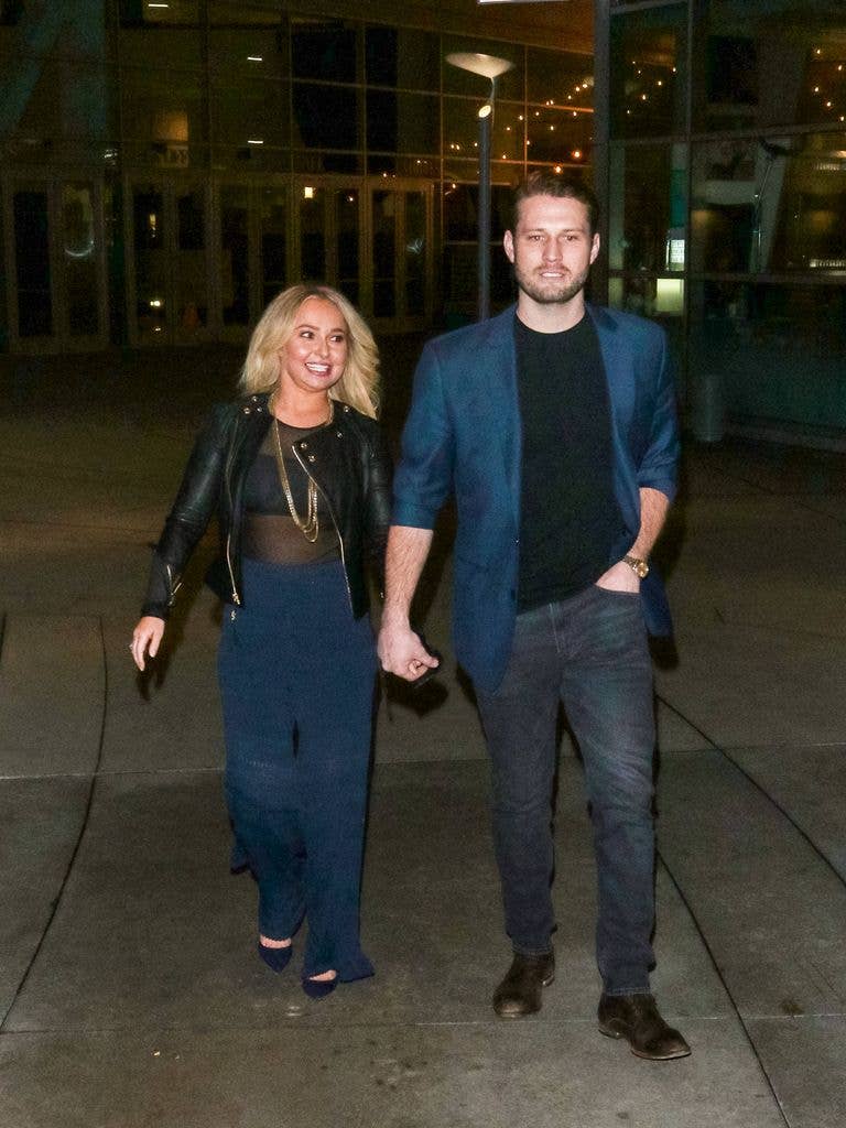 Hayden Panettiere and Brian Hickerson are seen on January 31, 2019 in Los Angeles, California.
